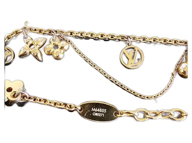 Collana Louis Vuitton Blooming Oro Metallo D'oro