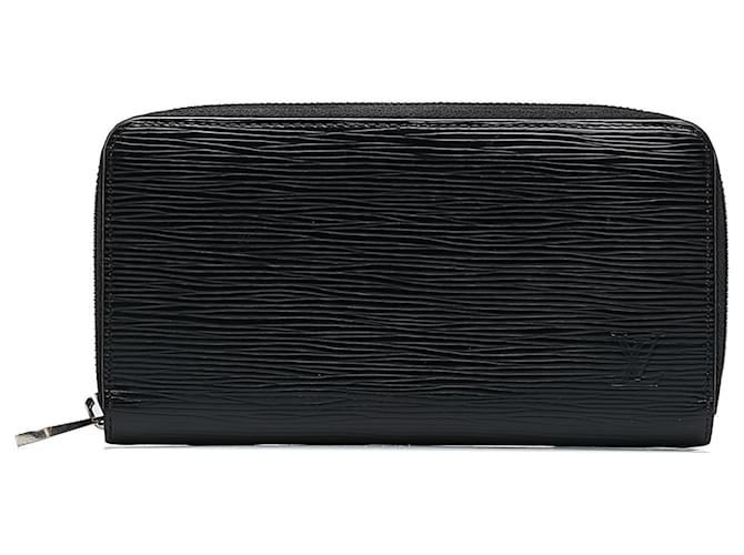 Louis Vuitton Black Epi Zippy Long Wallet Leather  ref.1165803