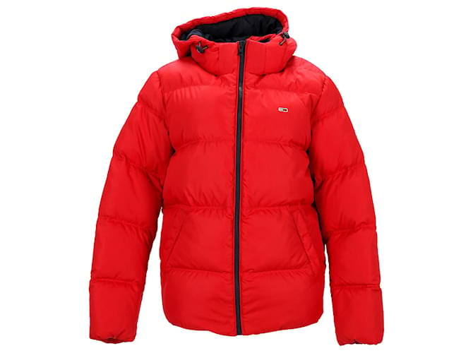 Tommy Hilfiger Mens Essential Down Filled Jacket Red Polyester  ref.1165860