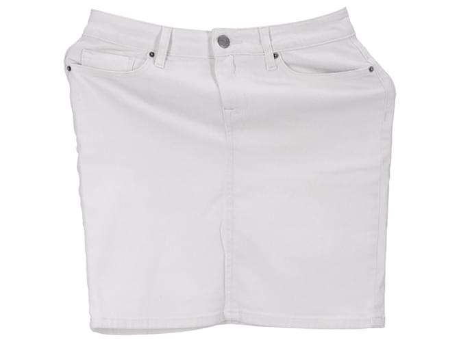 Tommy Hilfiger Womens Slim Fit Skirt White Cotton  ref.1165902