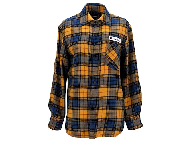 Acne Studios Plaid Shirt in Multicolor Cotton Flannel Multiple colors  ref.1165940