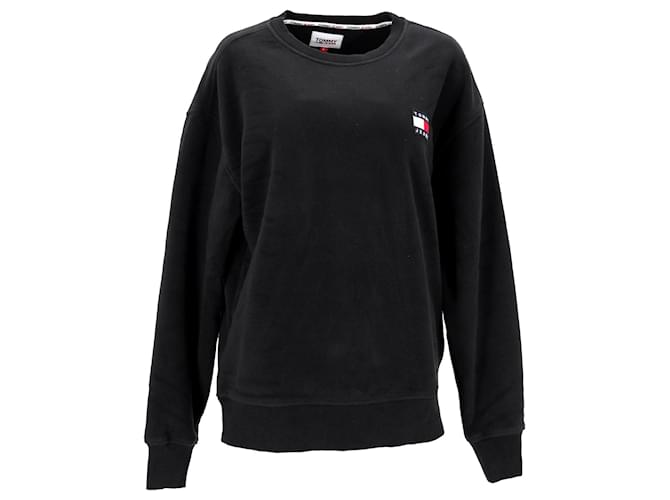 Tommy Hilfiger Sweat-shirt polaire Tommy Badge pour homme en polyester noir  ref.1165948