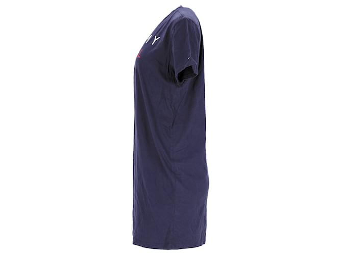Tommy Hilfiger Womens Logo Night Dress Navy blue Cotton  ref.1165953