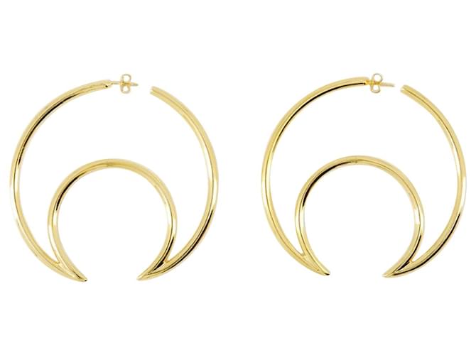 Regenerated Moon Earrings - Marine Serre - Brass - Gold Golden Metallic Metal  ref.1165961