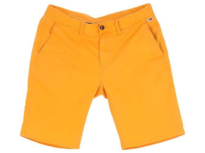 Tommy Hilfiger Shorts masculinos de ajuste regular Amarelo Camelo Algodão  ref.1165986
