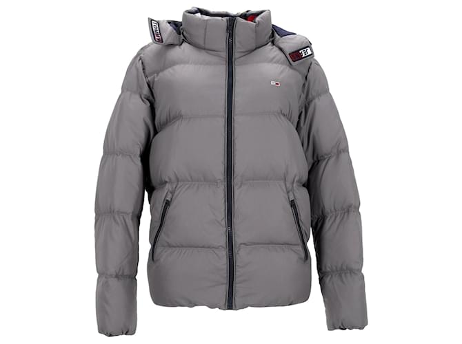 Tommy Hilfiger Mens Essential Down Jacket Grey Polyester  ref.1165993