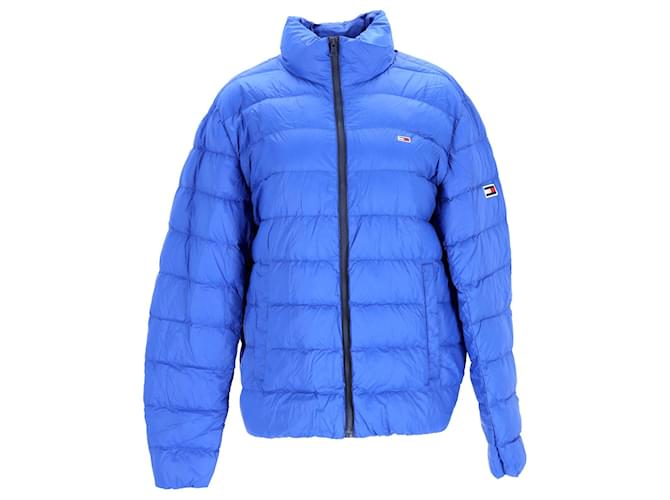 Tommy Hilfiger Mens Packable Down Jacket Blue Nylon  ref.1166086