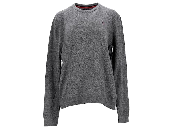 Tommy Hilfiger Sweat-shirt à col rond pour homme en coton gris  ref.1166109