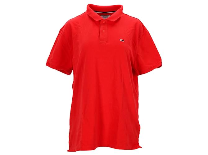 Tommy Hilfiger Polo Tommy Classics Homme Coton Rouge  ref.1166123