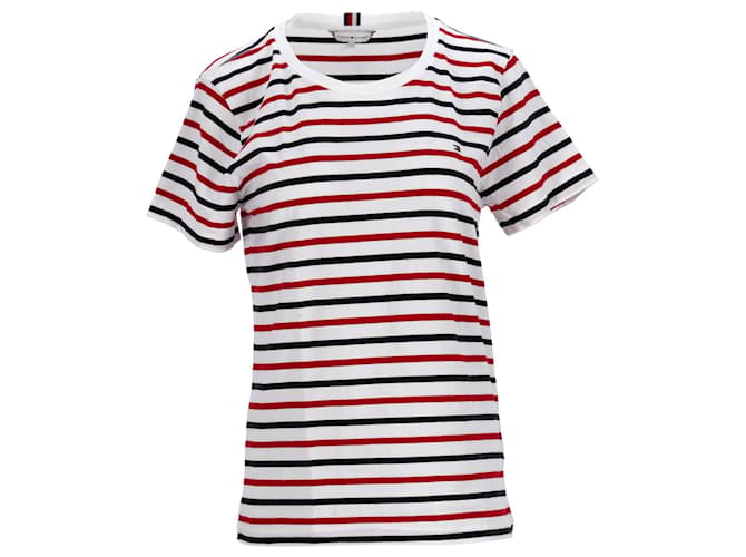 Tommy Hilfiger T-shirt slim fit da donna Essentials Multicolore Cotone  ref.1166132