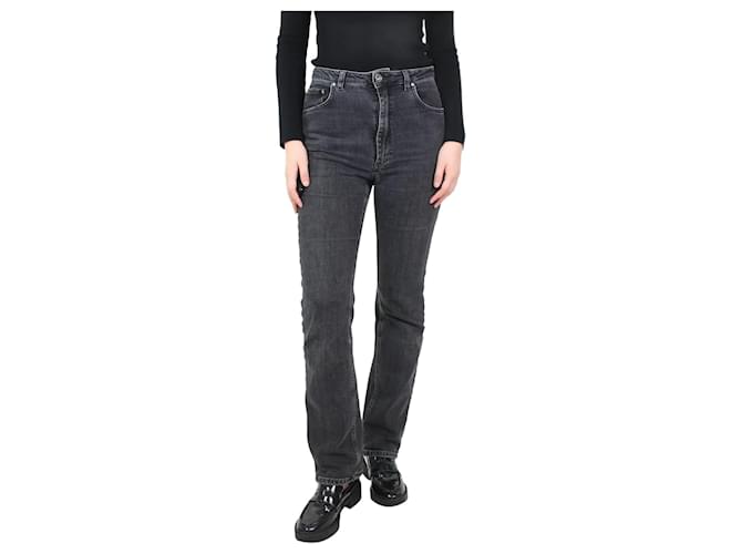 Totême Dark grey straight-leg jeans - size UK 14 Cotton  ref.1166284