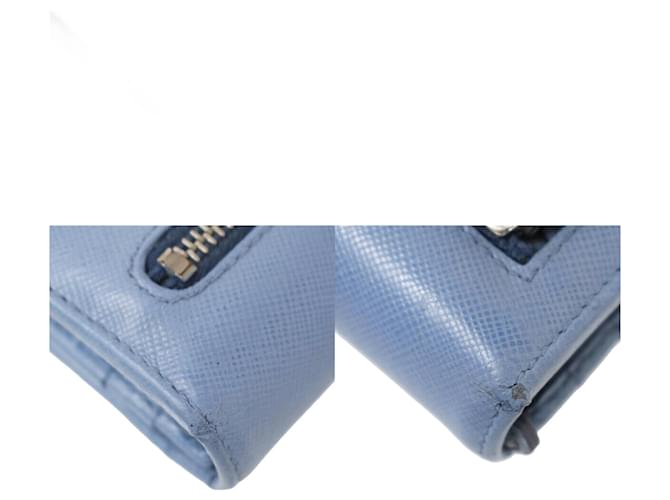 Prada Saffiano Blue Leather  ref.1166326