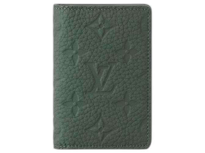 Louis Vuitton Organizador de bolso LV novo Verde escuro Couro  ref.1166327
