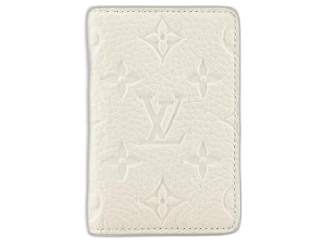 Louis Vuitton LV Pocket organizador novo Full Moon branco Couro  ref.1166331