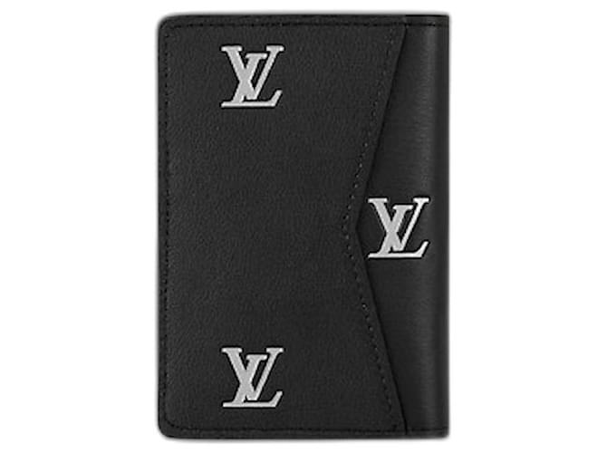 Louis Vuitton LV organizador de bolsillo nuevo Negro Cuero  ref.1166333