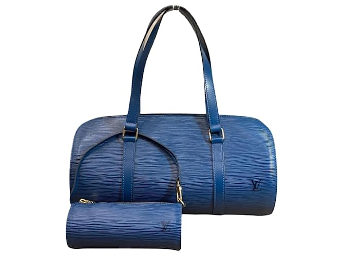 Louis Vuitton Soufflot Blue Leather  ref.1166375