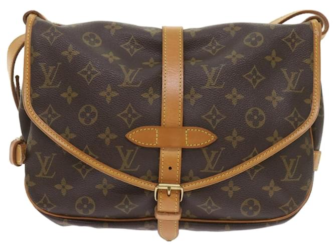 Louis Vuitton Saumur 30 Brown Cloth  ref.1166403