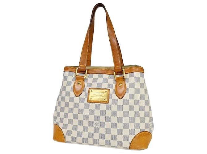 Louis Vuitton Hampstead Branco Lona  ref.1166473