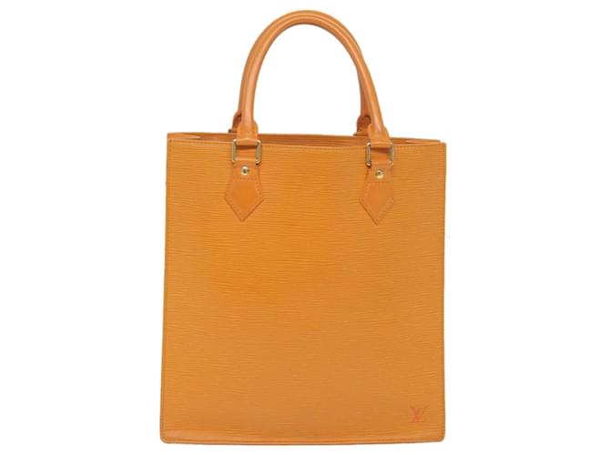 Louis Vuitton Sac Plat Naranja Cuero  ref.1166566