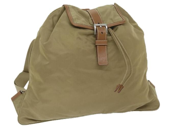 PRADA Backpack Nylon Beige Auth 60398  ref.1166804