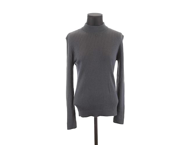 Courreges Wollpullover Grau Wolle  ref.1166833