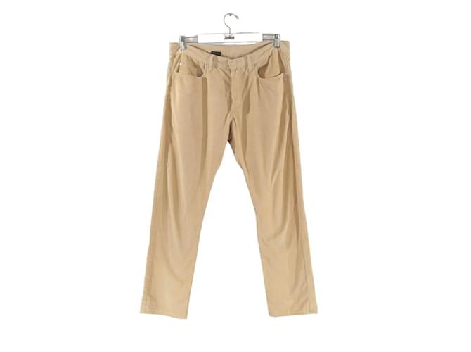 Dior Pantalones de algodon Beige Algodón  ref.1166838