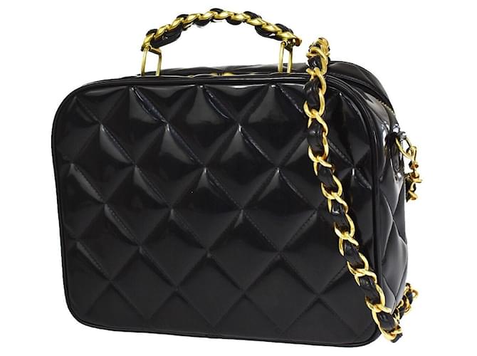 Chanel Matelassé Black Leather  ref.1166910