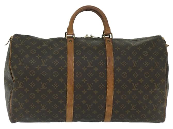 Louis Vuitton Keepall 55 Brown Cloth  ref.1167022