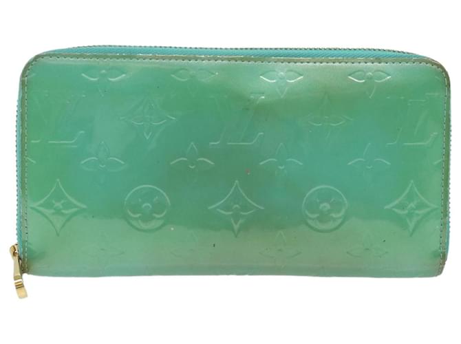 Louis Vuitton Zippy Wallet Cuir vernis Bleu  ref.1167090