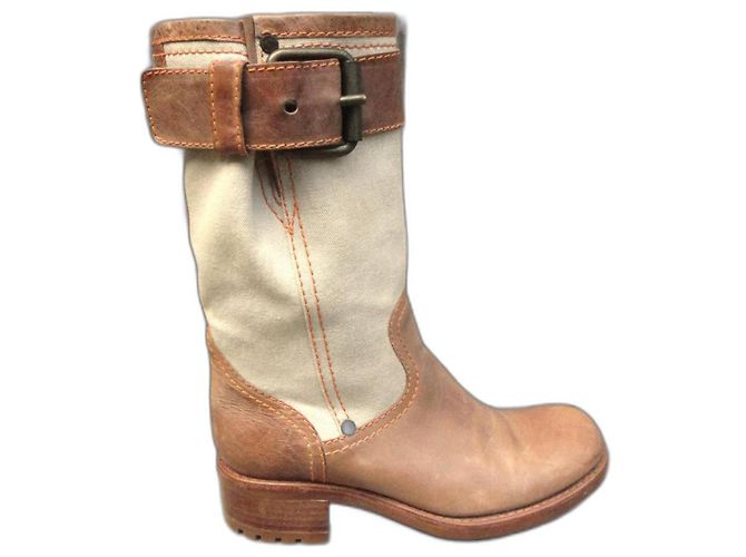 Free Lance Botas Lance p grátis 39 Marrom Bege