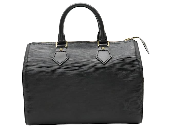 Louis Vuitton Speedy 25 Cuir Noir  ref.1167415