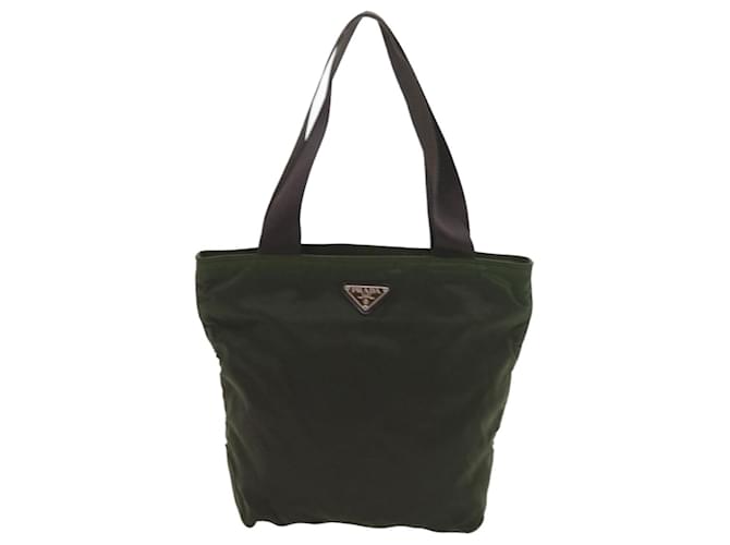 Tote Prada Cabas Khaki Synthetic  ref.1167455