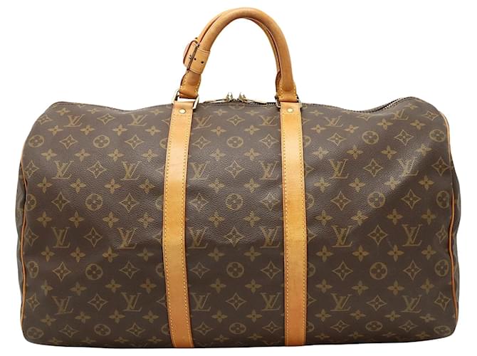 Louis Vuitton Keepall 50 Brown Cloth  ref.1167457