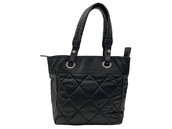 Timeless Chanel Paris Biarritz Negro Cuero  ref.1167521