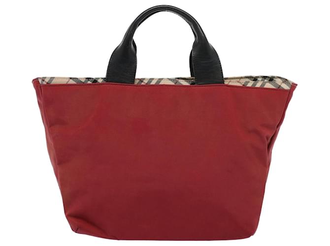 Burberry Nova Check Synthétique Rouge  ref.1167565