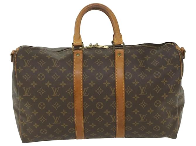 Louis Vuitton Keepall 45 Brown Cloth  ref.1167582