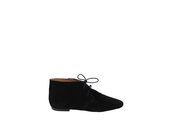 Isabel Marant Chaussures à lacets en daim Noir  ref.1167758