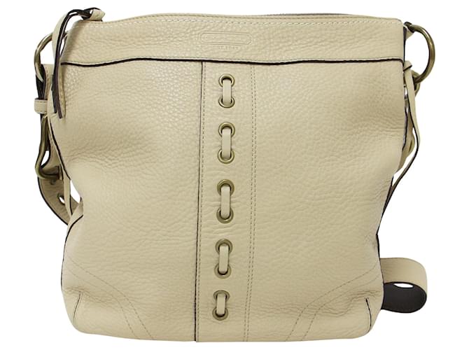 Coach Beige Leather  ref.1167890