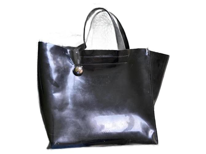 Furla Handbags Black Patent leather  ref.1167893