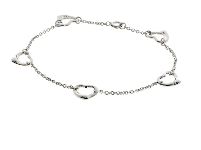 Tiffany & Co Open Heart Silvery Silver  ref.1167917