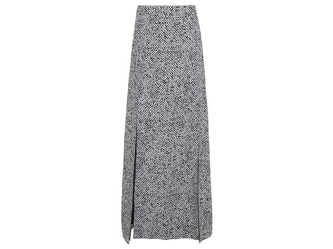 Richard Nicoll Maxirock aus Seide Schwarz