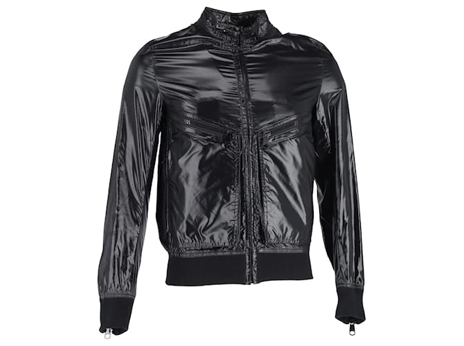 Christian Dior Dior Homme Glowing Cargo Bomber Jacket in Black Polyester  ref.1168000