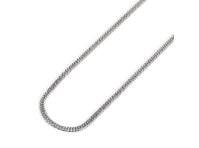 & Other Stories Platinum Double 6 Side Flat Necklace Silvery Metal  ref.1168110