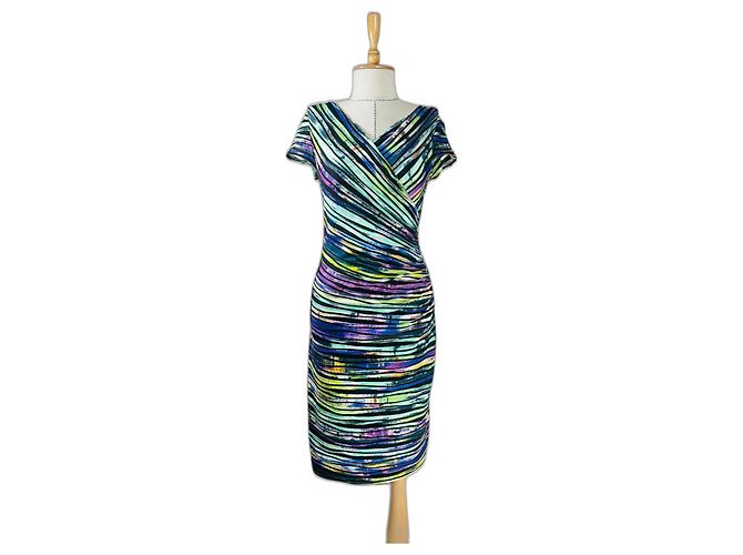 Joseph Ribkoff Wickelkleid mit Blumenmuster Mehrfarben