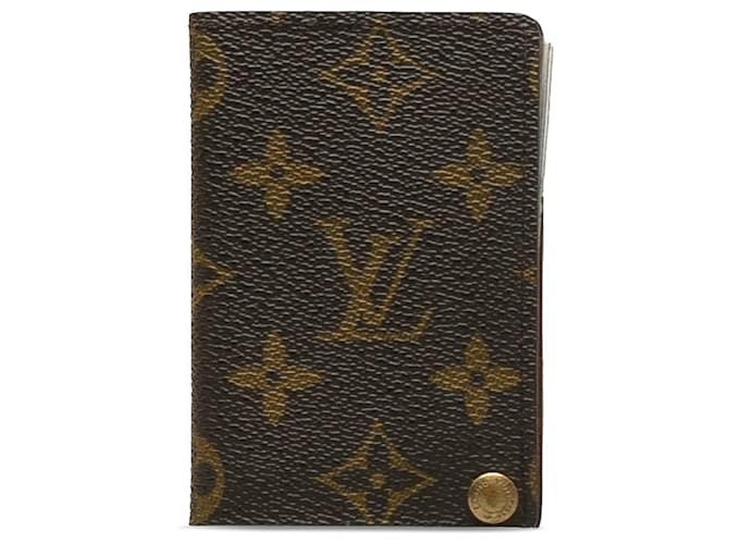 Louis Vuitton Brown Monogram Porte-Cartes Credit Pression Cloth  ref.1168247