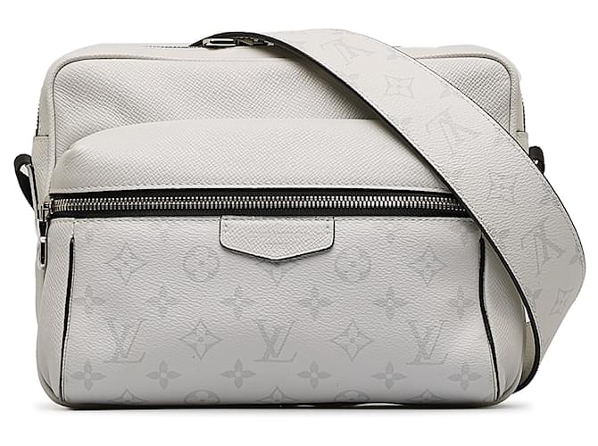 Louis Vuitton White Monogram Taigarama Outdoor Messenger Leather  ref.1168259
