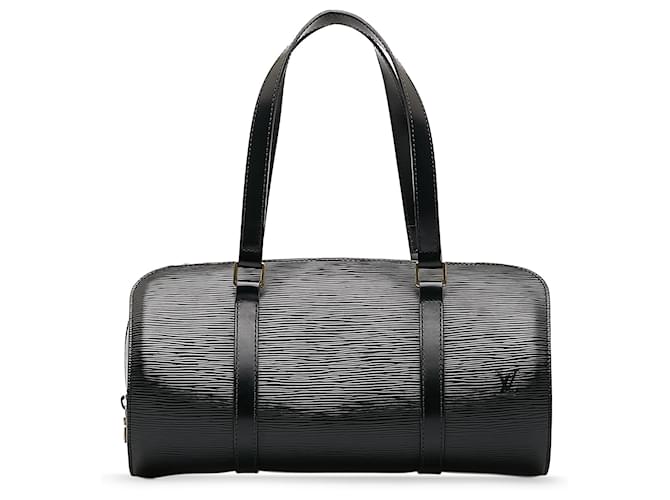 Louis Vuitton Black Epi Soufflot Negro Cuero  ref.1168301