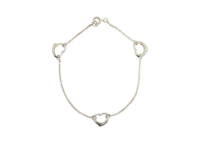 Tiffany & Co Bracciale triplo cuore aperto Argento Metallo  ref.1168326
