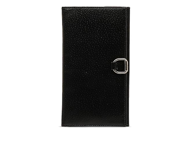 Gucci Leather Bifold Wallet Leather Long Wallet 035 2149 in Good condition Black  ref.1168352
