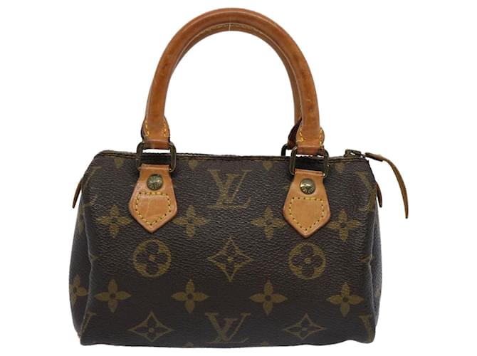 Louis Vuitton Mini Speedy Toile Marron  ref.1168406